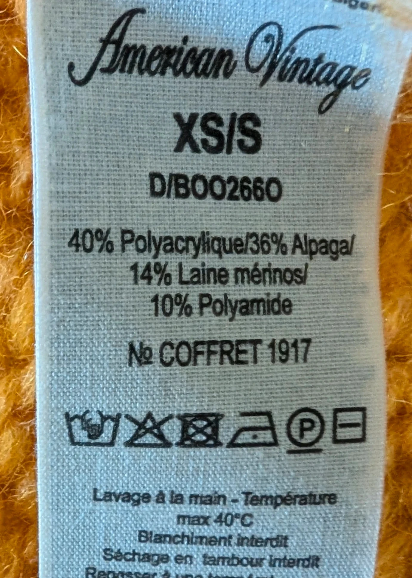 Tricot large bohème jaune laine bohème – photo 5